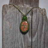 Unakite & Canadian Jade Mystic Duet necklace