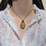 Unakite & Canadian Jade Mystic Duet necklace