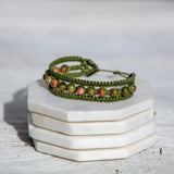 unakite crystal earthy embrace bracelet
