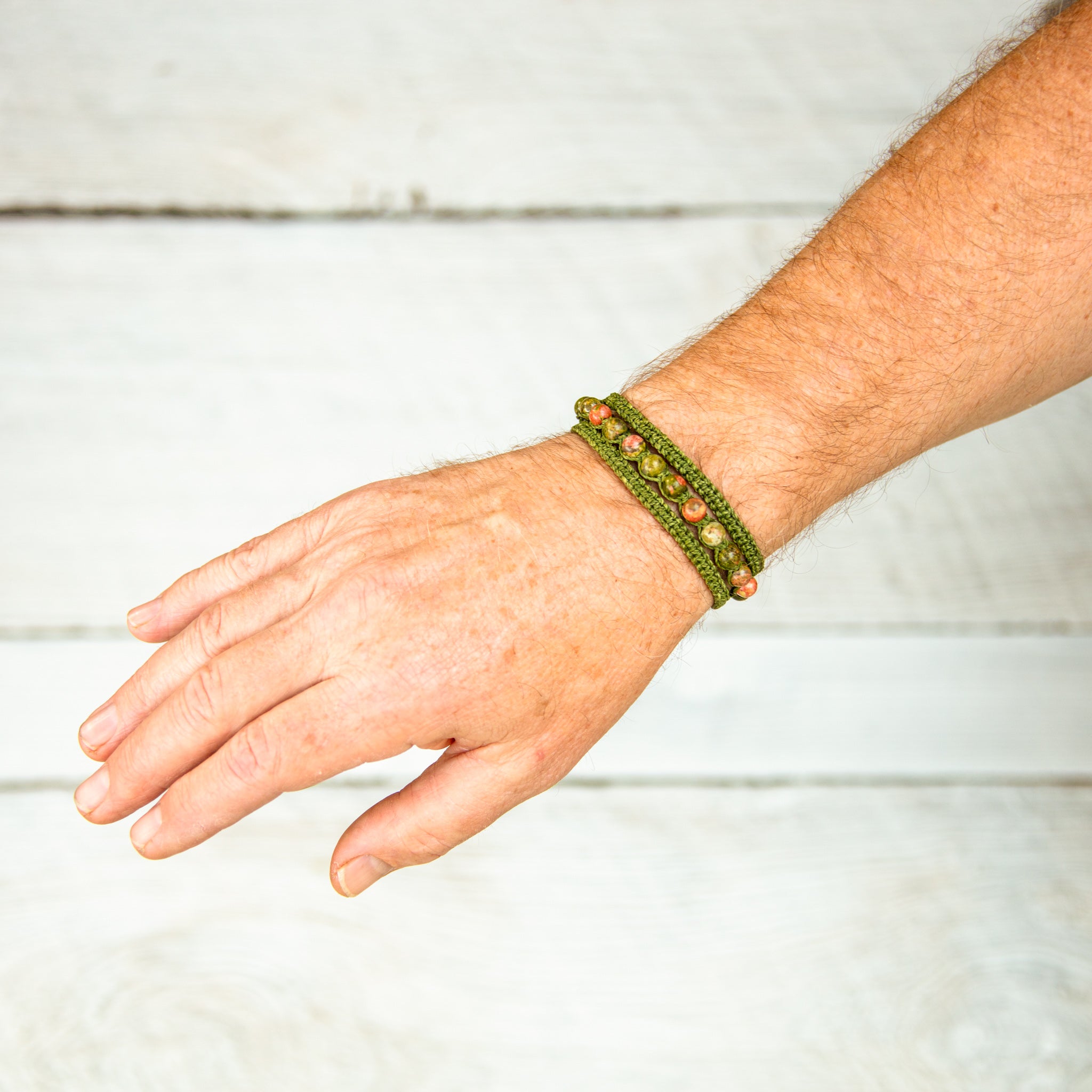 unakite earthy embrace bracelet
